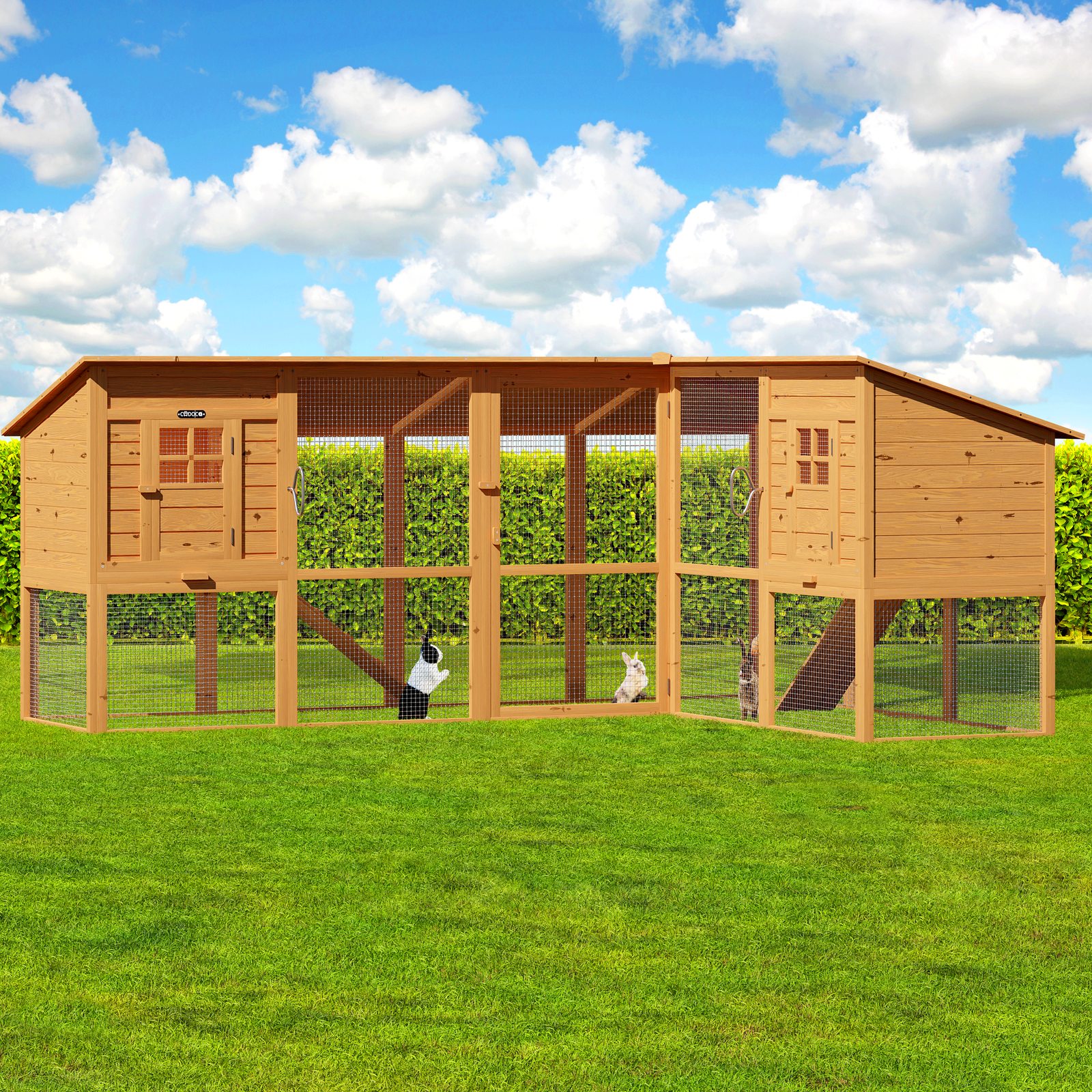 Kaninchenstall Hasenk&auml;fig Kleintierstall Kaninchenk&auml;fig H&uuml;hnerstall Hasenstall xxl Hasenstall Kaninchenstalle