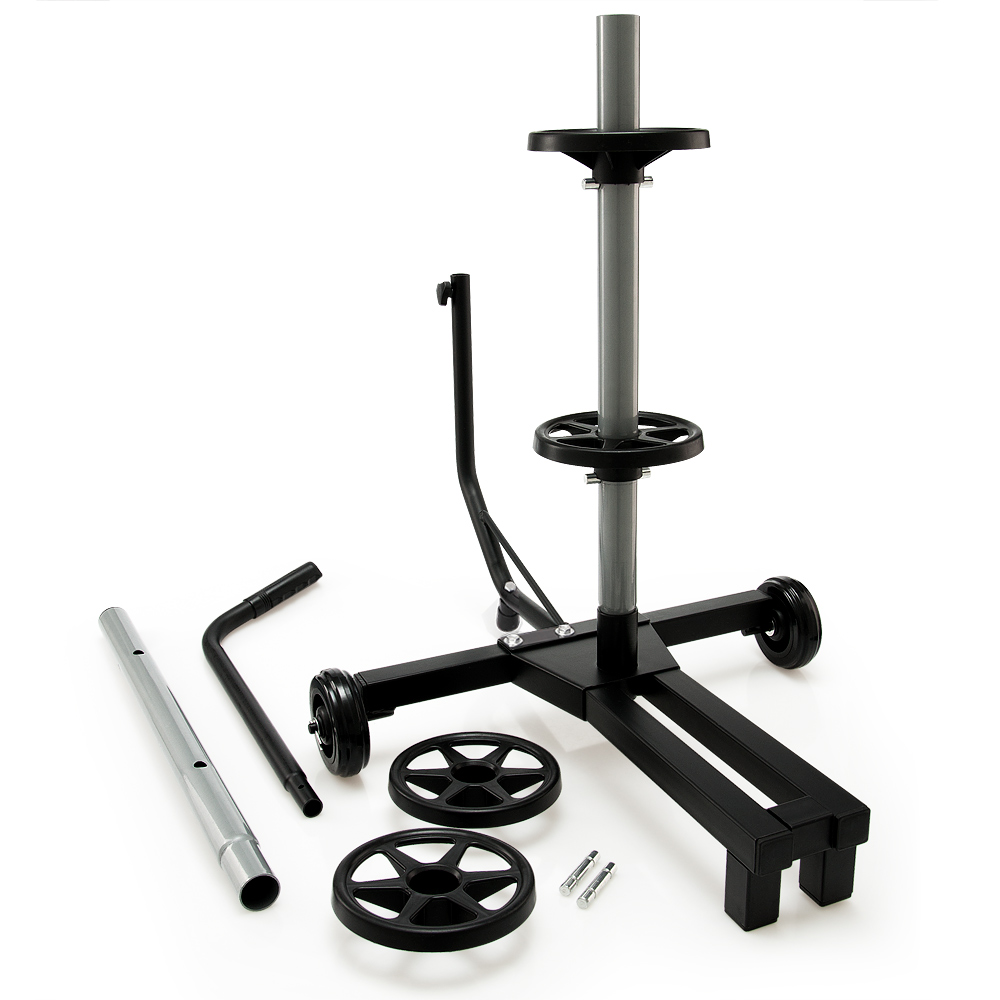 Tyre Storage Stand Car Wheel Stand Tree Movable 4 Complete Rim Holder