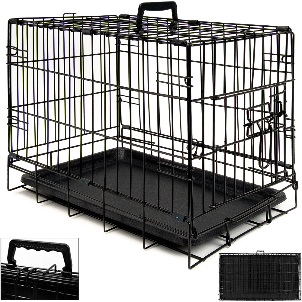 Dog Pet Transport Box Cage S Or Xl Or Xxl Dog Kennel Lockable & Foldable
