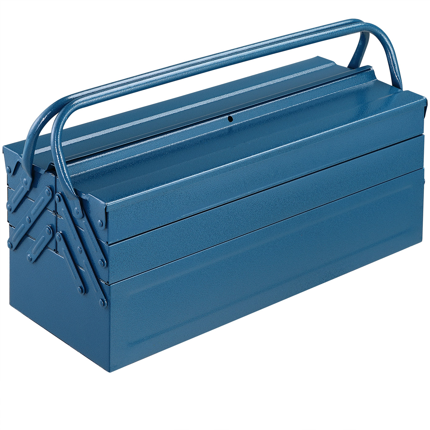 Blue Metal Tool Box Toolbox Large 580mm Tool Chest Storage Garage