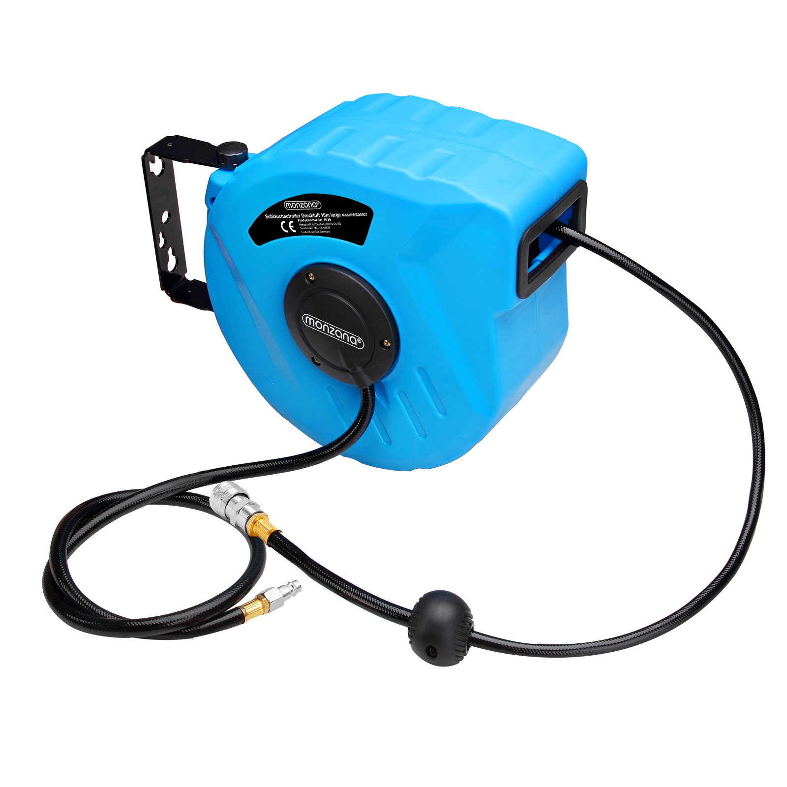 Automatic Hose Reel Compressed Air Pipe 10m 12 Bar Swing 180° Wall