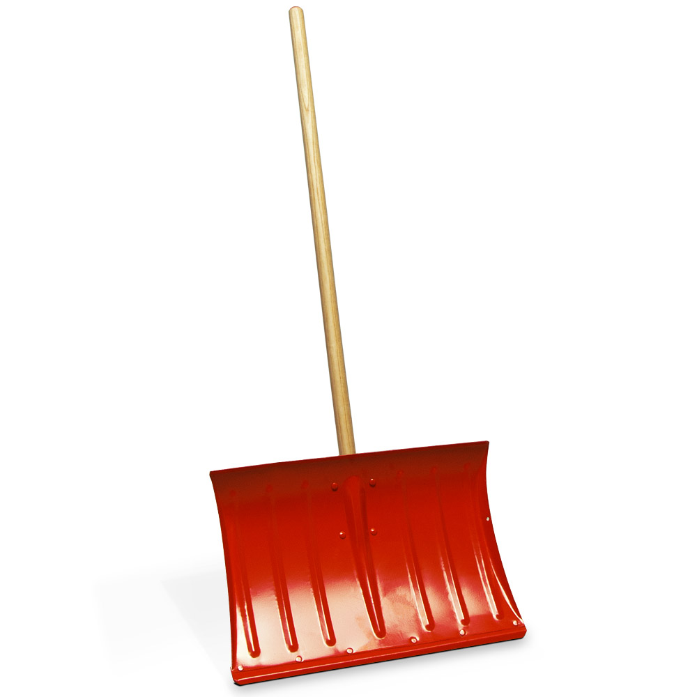 Snow Shovel Metal With Wooden Handle Available In Red Or Orange eBay