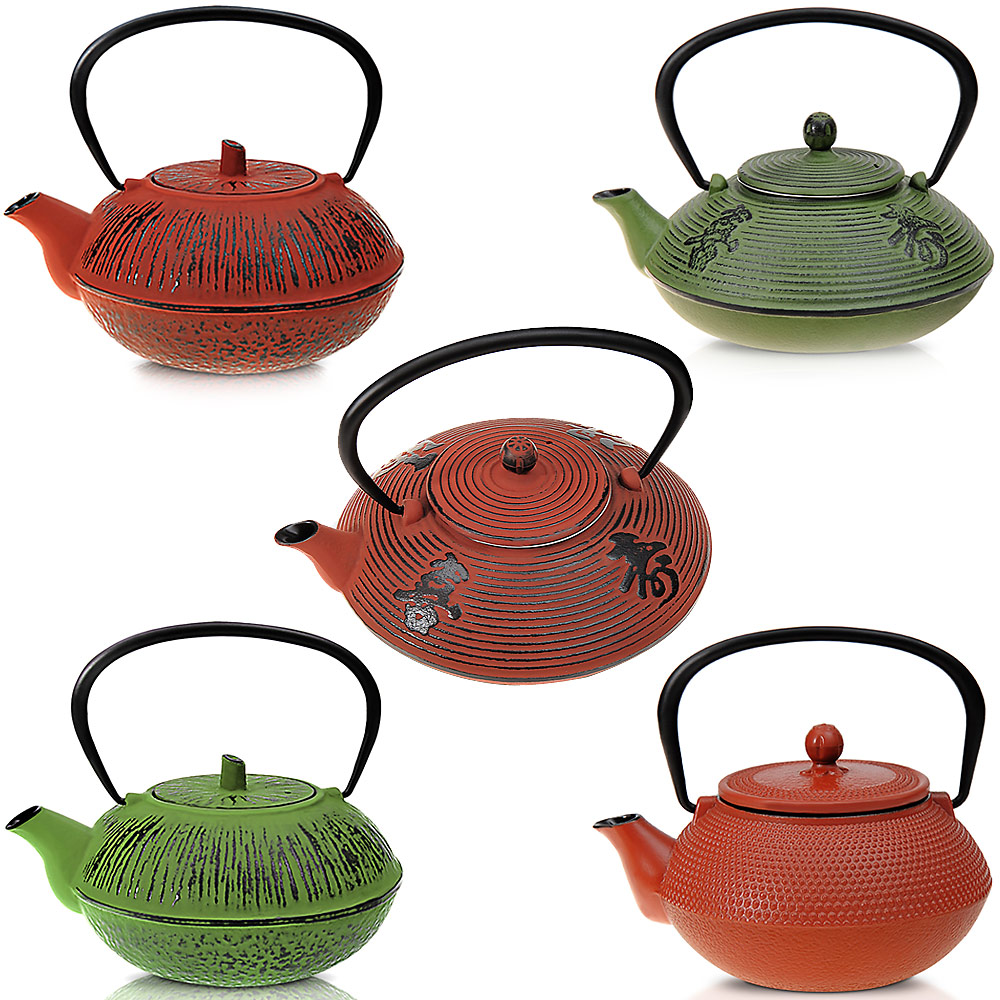 Teekanne Gusseisen Kanne Teesieb ASIA Teeservice Stövchen Teebereiter Kaffee NEU eBay