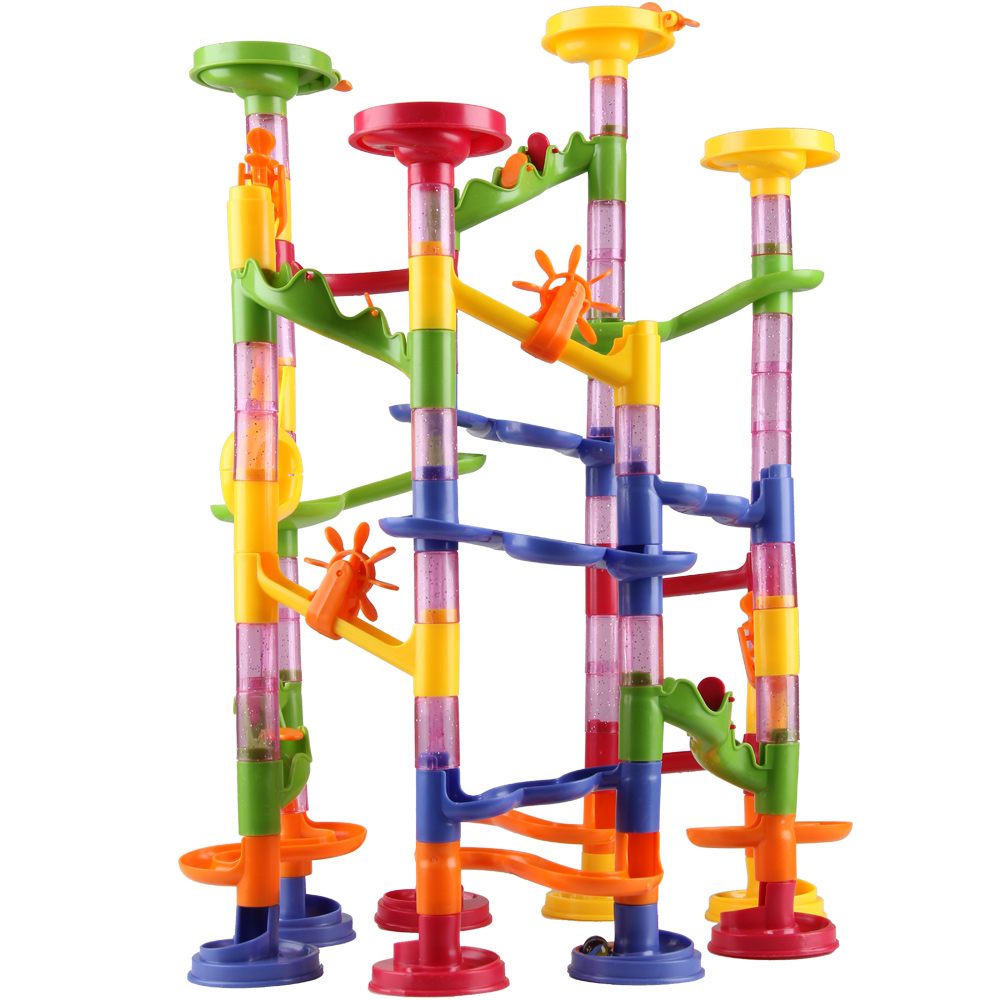 WOONEKY Holz Murmelbahn - Kugelbahn Spielzeug Für Kleinkinder