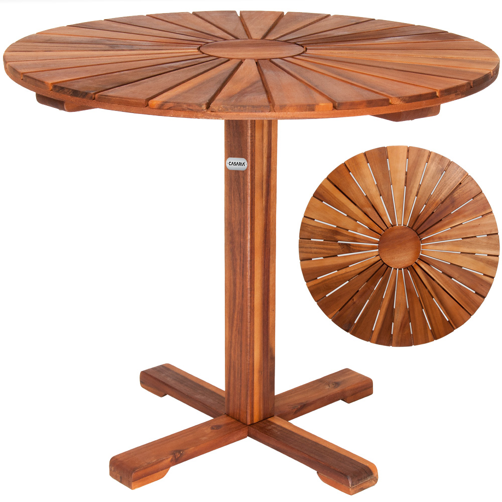 Gartentisch Holz Rund Balkontisch Bistrotisch Garten Tisch ...