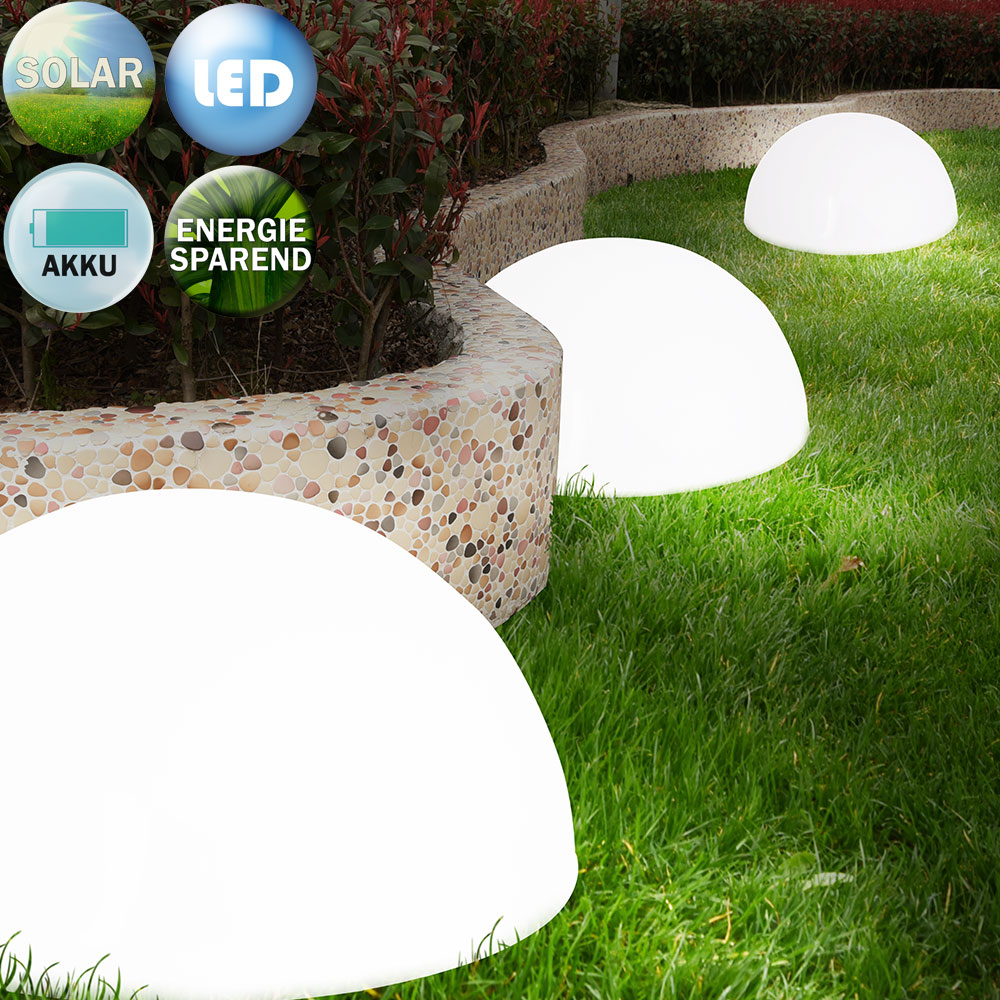 3x Solar Light Ball LED Mood Sphere Globe Garden Outdoor Lawn Lights