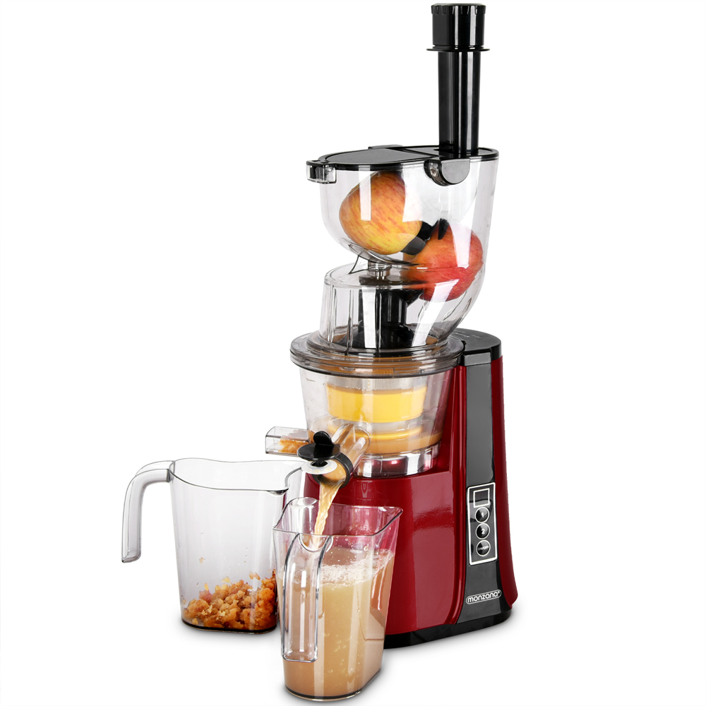monzana® Entsafter Slow Juicer 500W Saftpresse Edelstahl Fruchtpresse