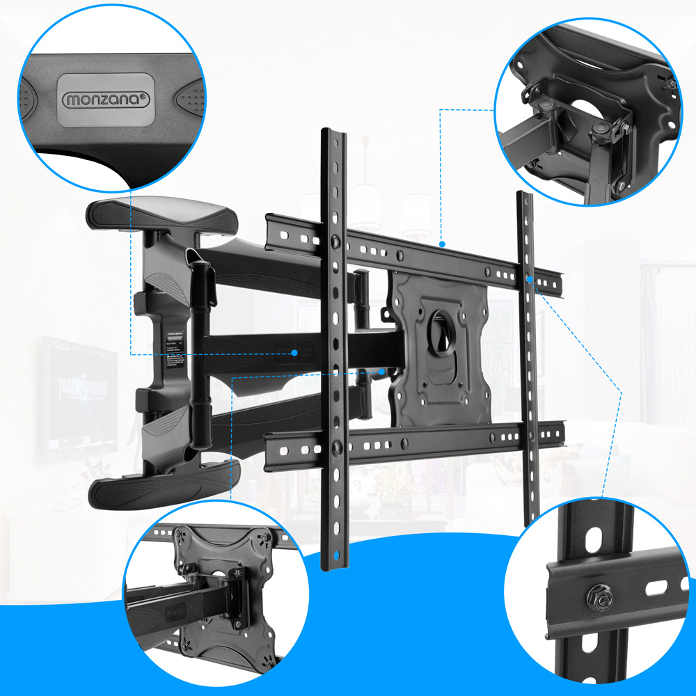 TV Wandhalterung 75 Zoll Monitor Wandhalter LCD LED schwenkbar neigbar 32 55 65 eBay