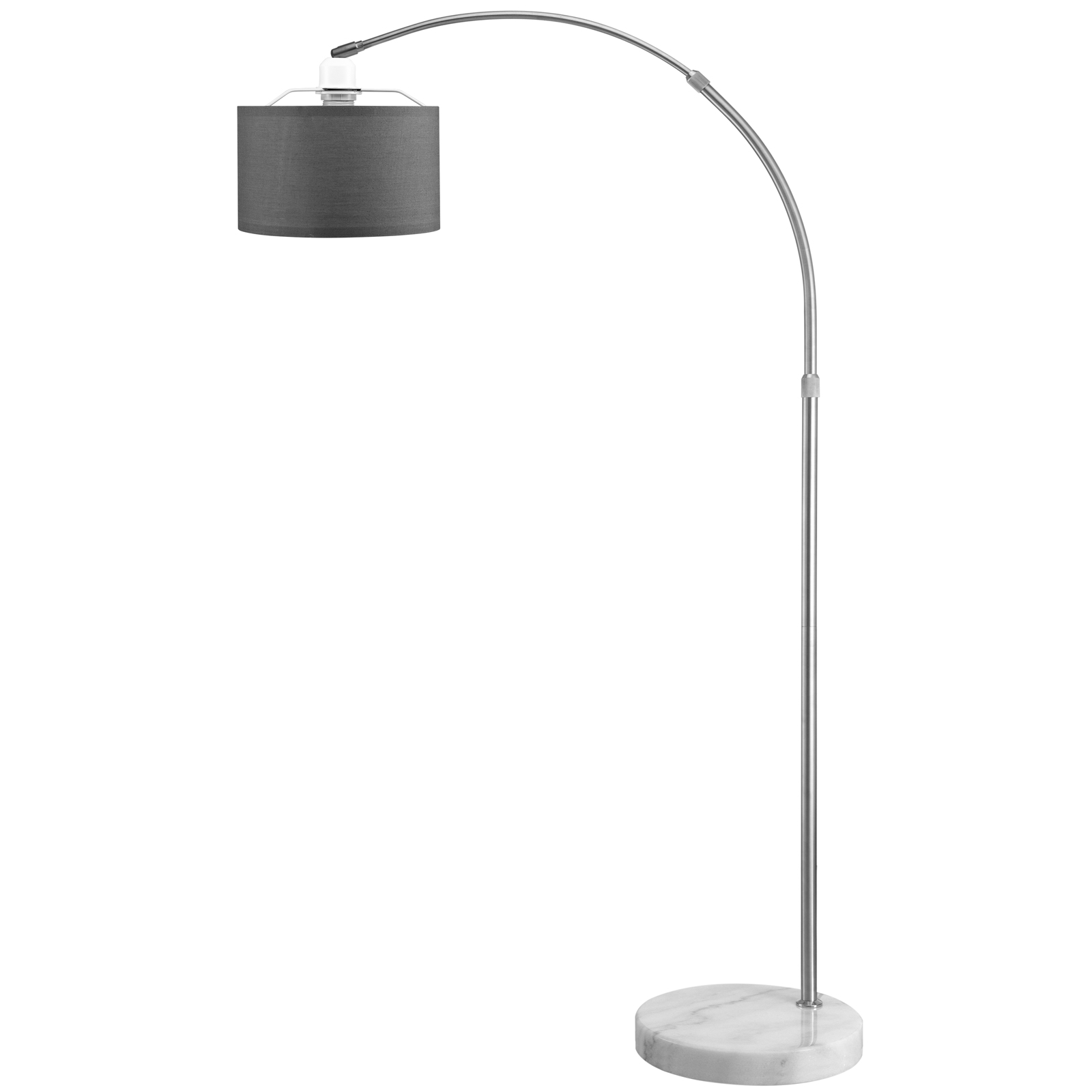 monzana® Design Bogenlampe Bogenleuchte Ø25cm Stoffschirm Stehlampe
