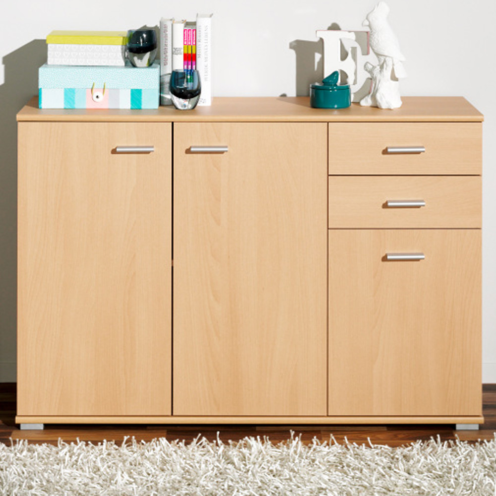 CS Schmal Sideboard Highboard Kommode Mehrzweckschrank Bücherregal