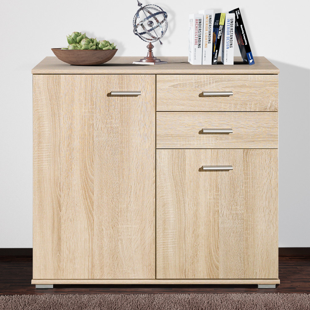 CS Schmal Sideboard Highboard Kommode Mehrzweckschrank Bücherregal