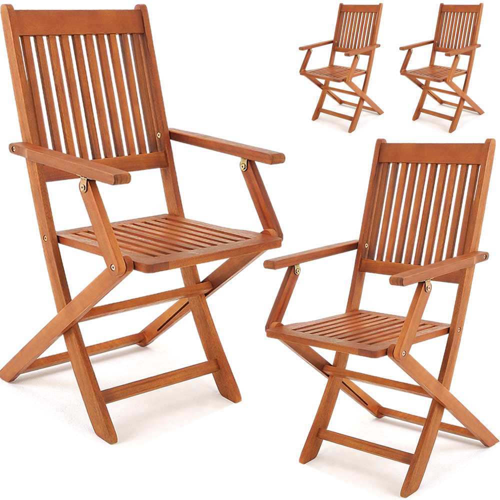 Gartenstuhl Stühle Holz 4er Set Sitzgarnitur Sydney ...
